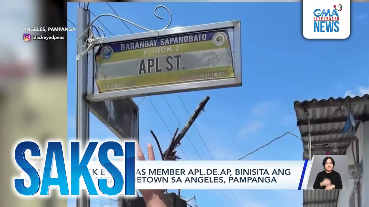 Black Eyed Peas member Apl.de.Ap, binisita ang kanyang hometown | Saksi