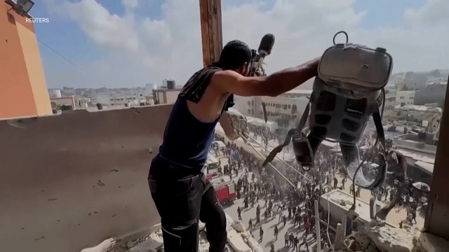 Reuters publica un vídeo del ataque de Israel al hospital de Nasser donde murieron cinco periodistas