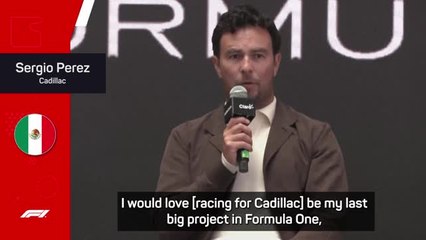 Perez envisions the end of his F1 career as a Cadillac driver