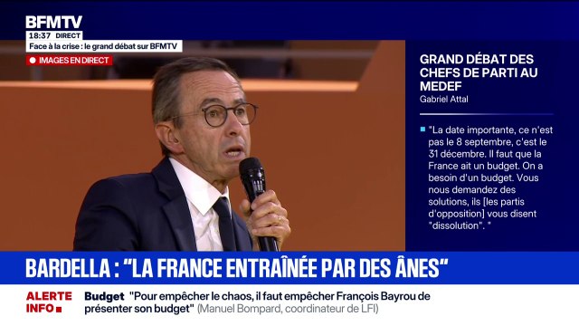 Face à la crise : Nous allons proposer le seuil zéro charge à 1.623 heures [de travail] et à partir de là, il n'y a plus cotisation salariale et patronale , déclare Bruno Retailleau, président des Républicains