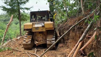 The Challenge of Opening Mountain Roads with a D6R XL Bulldozer