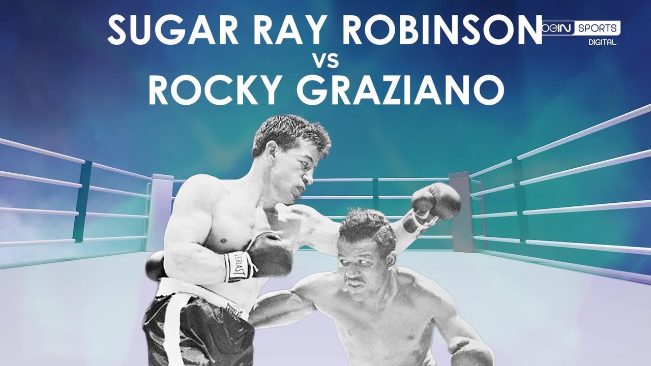 Sugar Ray Robinson signs one of his most memorable K.O.s | Sugar Ray Robinson vs Rocky Graziano | The best K.O.s in the history of boxing
