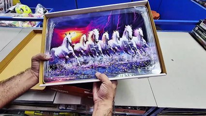 7 HORSES SUNRISE premium FRAMED UV COATED Digital
