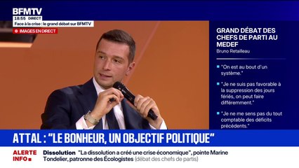 Face à la crise: Jordan Bardella répond à Gabriel Attal "Il n'y a pas assez de gens qui travaillent dans notre pays"