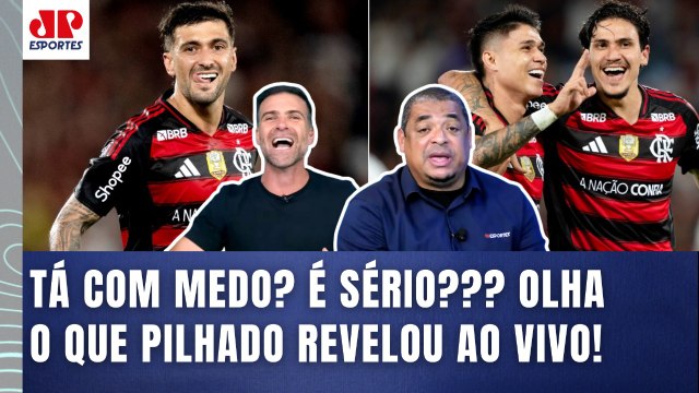 EU ADMITO! Eu TÔ COM PAVOR de o FLAMENGO... OLHA essa REVELAÇÃO AO VIVO | DEBATE Pilhado x Vampeta