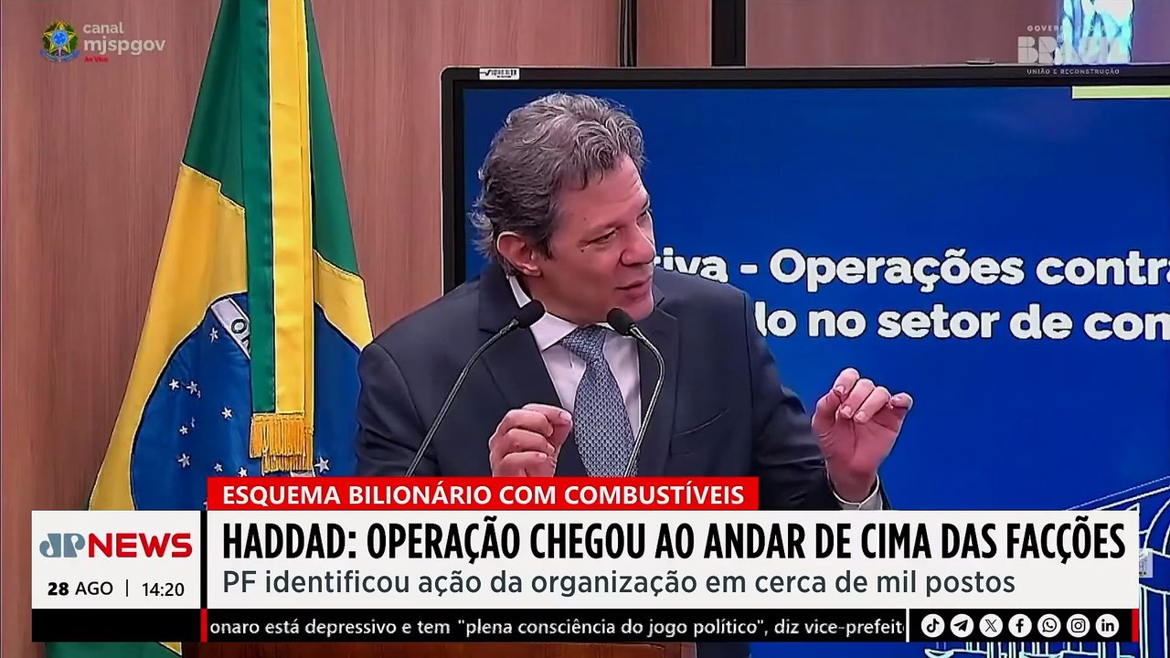 Lewandowski e Haddad detalham megaoperação contra o crime organizado | TEMPO REAL
