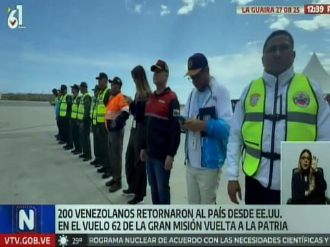 La Guaira | Retornan al país 200 connacionales provenientes de EE. UU.