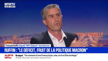 Budget: "J'accuse monsieur Macron d'avoir ruiné notre pays", lance François Ruffin, député NFP