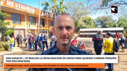 Se realizó en San Ignacio la revalidación de datos para quienes cobran pensión por discapacidad