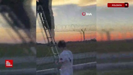 Polonya’da gösteri provası sırasında F16 savaş uçağı yere çakıldı