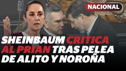 Claudia Sheinbaum opina sobre disputa entre Alito y Noroña | Reporte Indigo