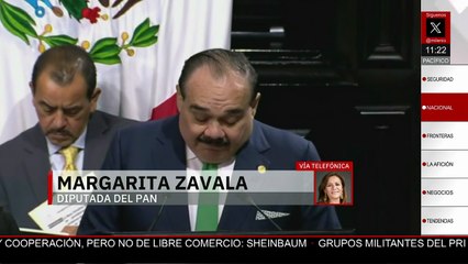 Pelea en el Senado, "resultado de tener a Noroña como presidente":Margarita Zavala