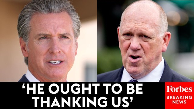 'An Embarrassment': Tom Homan Blasts California Governor Gavin Newsom: 'He's Trying To Be Relevant'