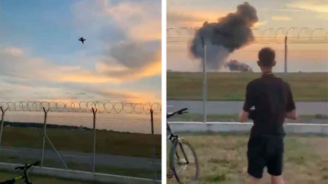 Pilot dies after Polish Air Force F-16 crashes during airshow rehearsal