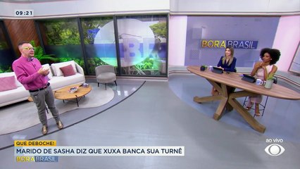 Marido de Sasha faz ironia e diz que Xuxa banca sua turnê