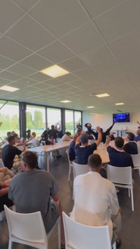 La reacción de los jugadores del Union SG al tocarle el Atlético de Madrid en la Champions