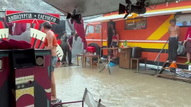 Bufera all'Argentiera: le immagini delle strade della borgata allagate