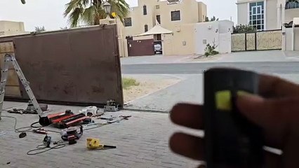 Beninca 600kg sliding gate motor instalion at Ghayati Abu Dhabi