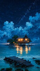 🏡✨ Beautiful Cozy Quiet Beach House in the Middle of an Island 🌊 | Dreamy Peaceful Escape 🏝️ #viral #trending #viralvideos