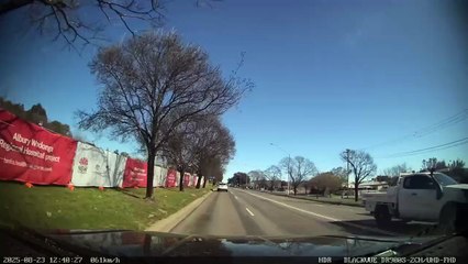WATCH: Dashcam footage captured the East Albury motorbike crash and its aftermath