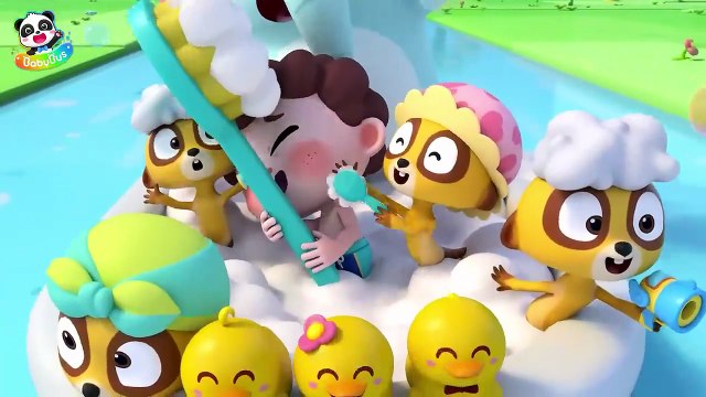 Bubble Bath Song _ Row the Bathtub Boat _ Nursery Rhymes _ Kids Songs _ BabyBus(720P_HD)