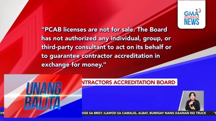 PHL Contractors Accreditation Board – Our licenses are not for sale | Unang Balita