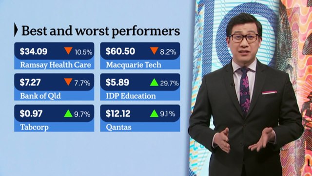 Share market finishes trade flat while Qantas shares soar