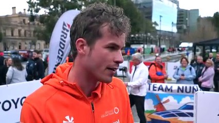 Dutch champions celebrate win at World Solar Challenge through outback Australia