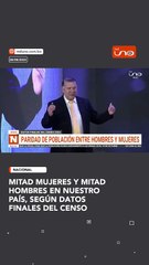 Paridad en población, según el INE