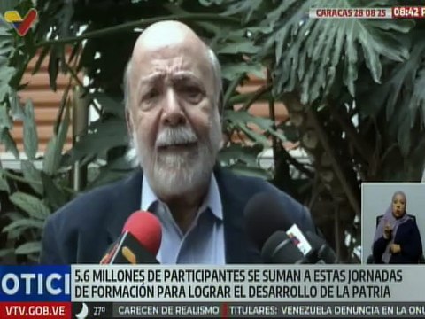 Caracas | 25 mil personas participaron en el plan de formación sobre el Proyecto Bolivariano