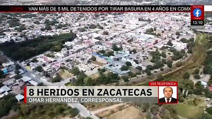 En Zacatecas, una explosión de pólvora deja a ocho personas lastimadas durante una peregrinación