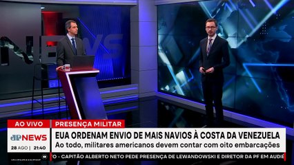 EUA aumentam número de embarcações na costa da Venezuela; Fabrizio Neitzke repercute