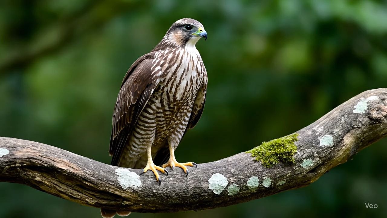 Peacock (मोर) – The national bird of India, known for its colorful and beautiful feathers.