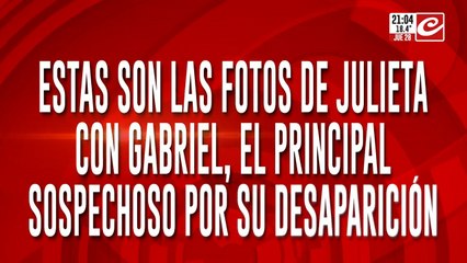 Estas son la fotos de Julieta con Gabriel, principal sospechoso por su desaparicion