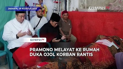 Potret Gubernur Jakarta Pramono Melayat ke Rumah Duka Ojol Korban Rantis Brimob