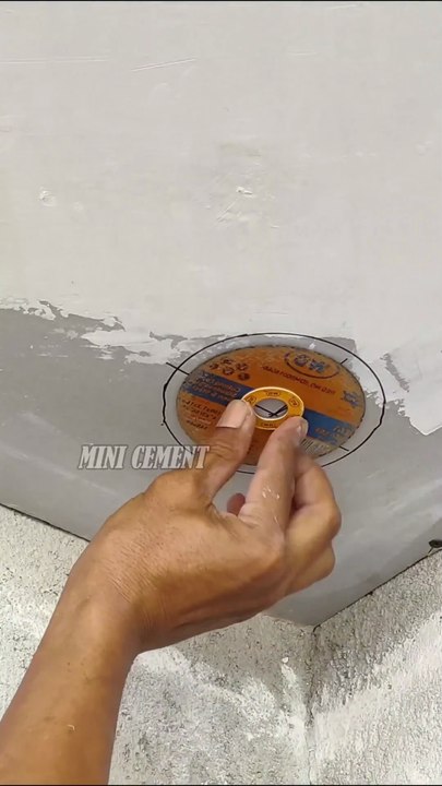 cut a hole in the roof for a light
