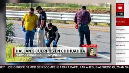 Se reporta el hallazgo de dos cuerpos en la carretera Chihuahua-Aldama