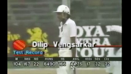 Dilip Vengsarkar 8 off 25 balls vs West Indies 2nd Innings of 4th Test, Kingston, April 28 - May 03, 1989