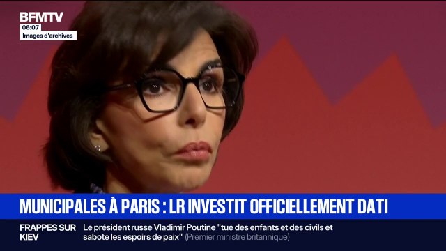 Rachida Dati investie par les Républicains pour les municipales à Paris