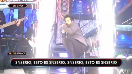 Conductor de SNSerio casi se quema en pleno programa