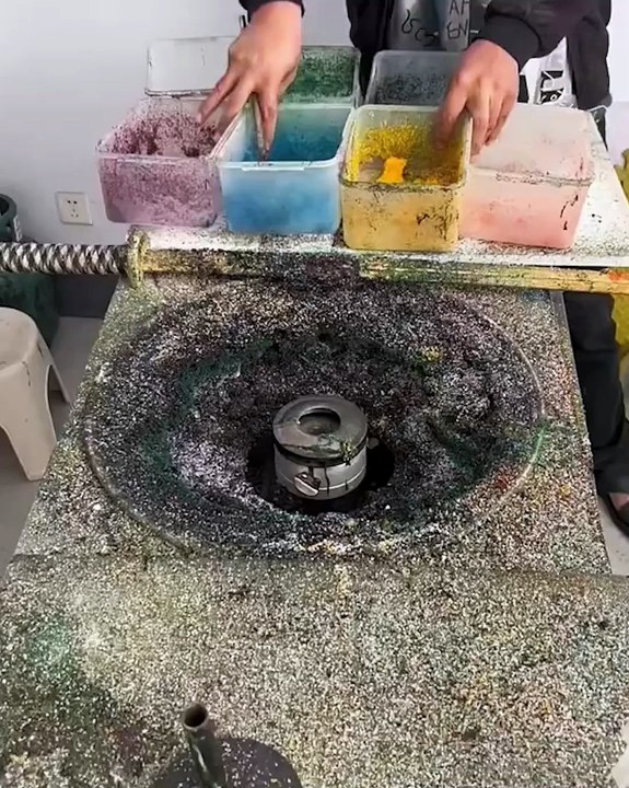 Cleaning the cotton candy machine!