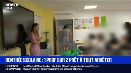 Rentrée scolaire: selon le syndicat Se-UNSA, un professeur sur deux souhaiterait quitter l'enseignement public