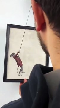 The wall mounted decorative art 🎭 for videos