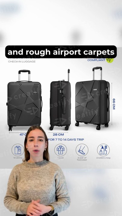 Safari Pentagon Pro 8 Wheel Trolley Bag Review 🖤 | Best Travel Luggage 2025