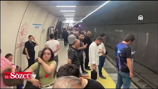 Bakırköy-Kayaşehir Metro Hattı'nda teknik arıza nedeniyle yoğunluk oluştu