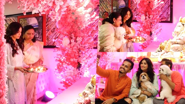 Ganapati Bappa Morya - Jai Ho Girl Daisy Shah Celebrates Ganesh Chaturthi At Her Home!
