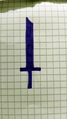 Spada viola disegno