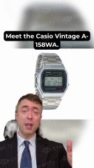 Casio Vintage A-158WA-1Q Digital Watch ⌚ | Classic Silver Stainless Steel Strap ✨
