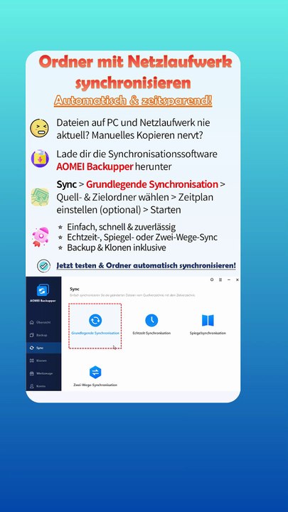Nie wieder manuell kopieren – Ordner automatisch synchronisieren 💡