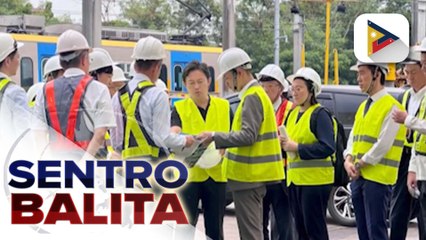 Pasilidad ng LRMC at mga tren ng LRT-1, ininspeksyon ng JICA at Sumitomo Corp. | ulat ni Harley Valbuena